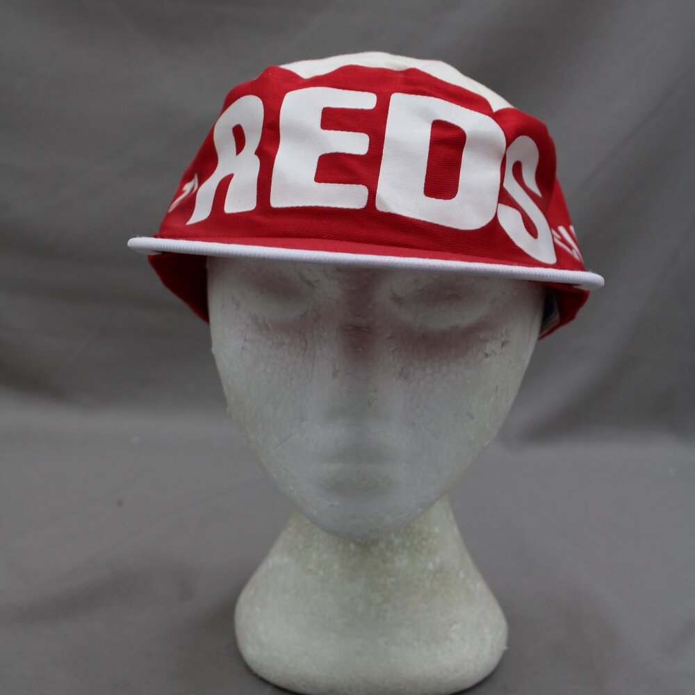 Cincinnati Reds Hat (VTG) - All Over Print by Apsco - Adult Stretch Fit